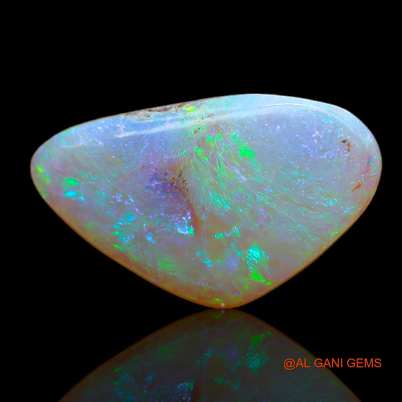 Natural Untreated Fire Opal Loose Gemstone Fancy Cabochon From Australia 4.00 Cts 18x11x3 mm AB-69