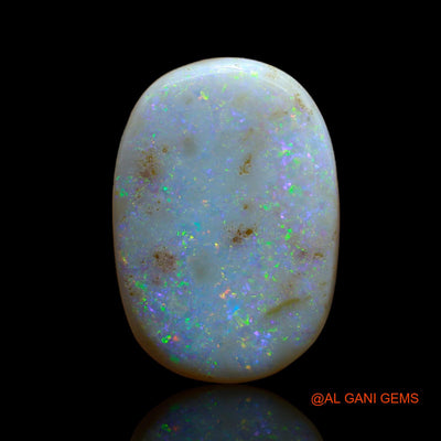 17.10 Cts Unheated Australian Fire Opal Loose Gemstone Oval Cabochon Natural 25x18x2 mm AB-6