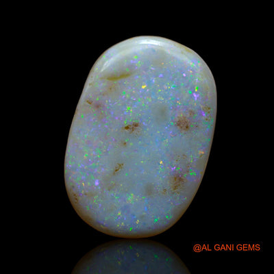 17.10 Cts Unheated Australian Fire Opal Loose Gemstone Oval Cabochon Natural 25x18x2 mm AB-6