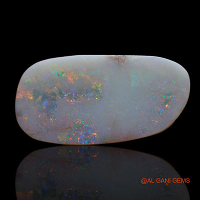 2.40 Cts Natural Australian Fire Opal Loose Gemstone Fancy Cabochon 20x10x1 mm AB-701