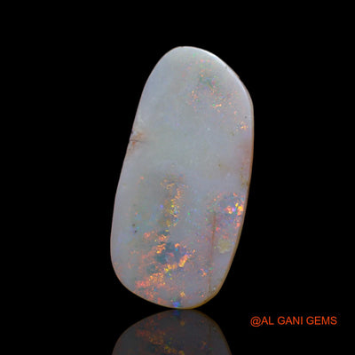 2.40 Cts Natural Australian Fire Opal Loose Gemstone Fancy Cabochon 20x10x1 mm AB-701