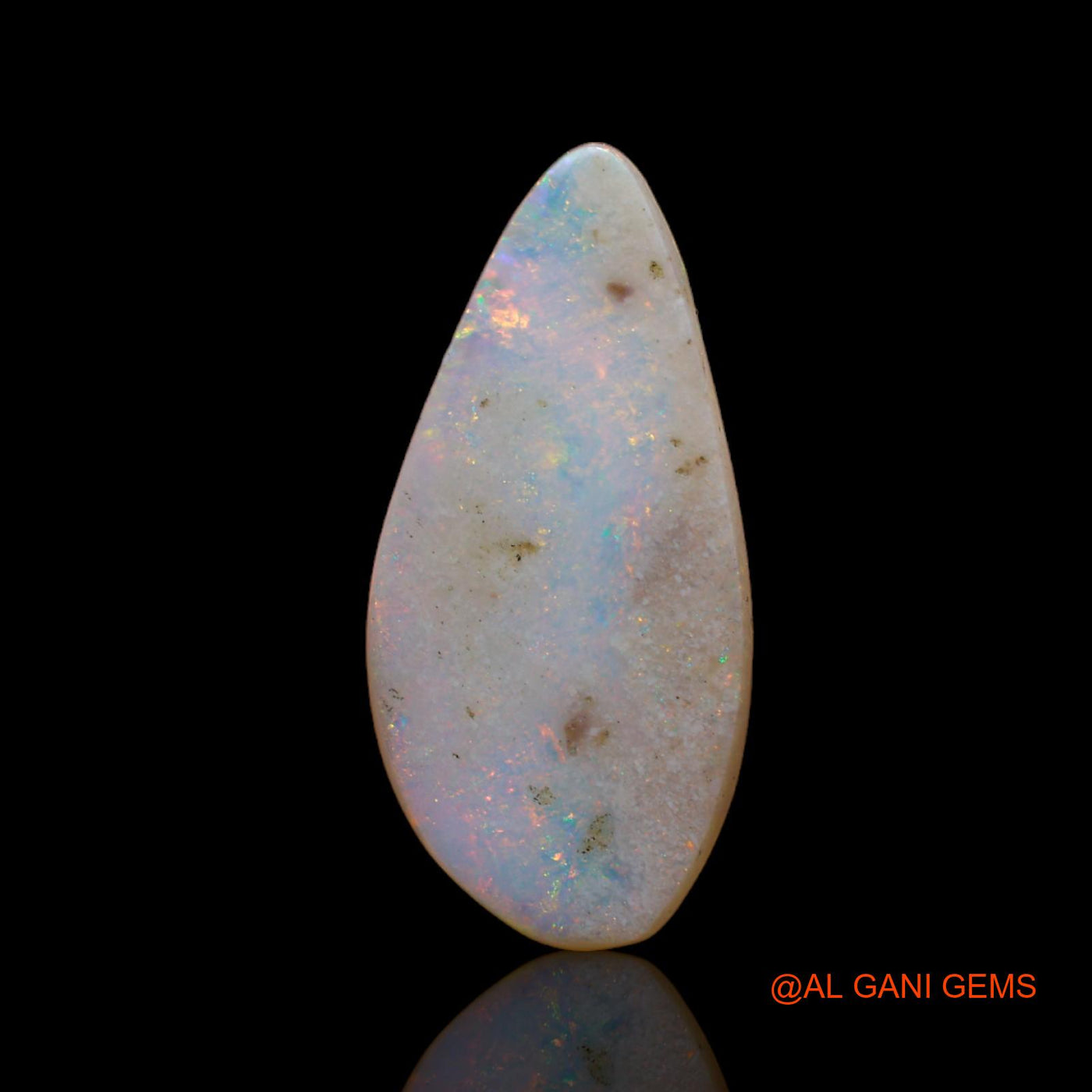 3.40 Cts Natural Australian Fire Opal Loose Gemstone Fancy Cabochon 21x10x2 mm AB-702