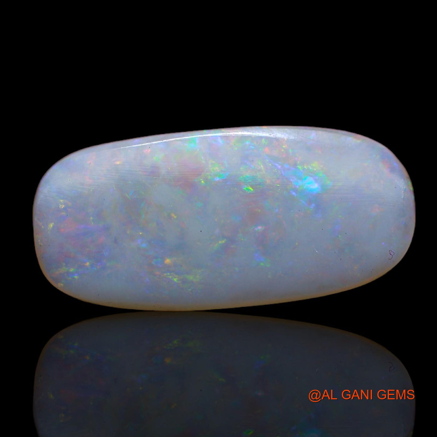 3.65 Cts Natural Australian Fire Opal Loose Gemstone Oval Cabochon 19x9x2 mm AB-703
