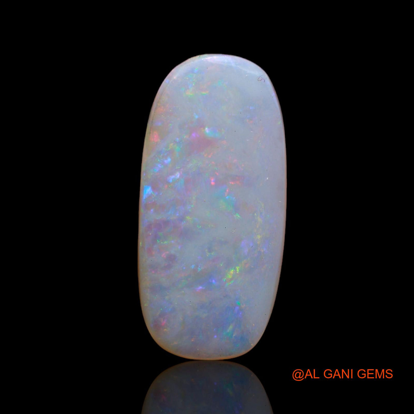 3.65 Cts Natural Australian Fire Opal Loose Gemstone Oval Cabochon 19x9x2 mm AB-703