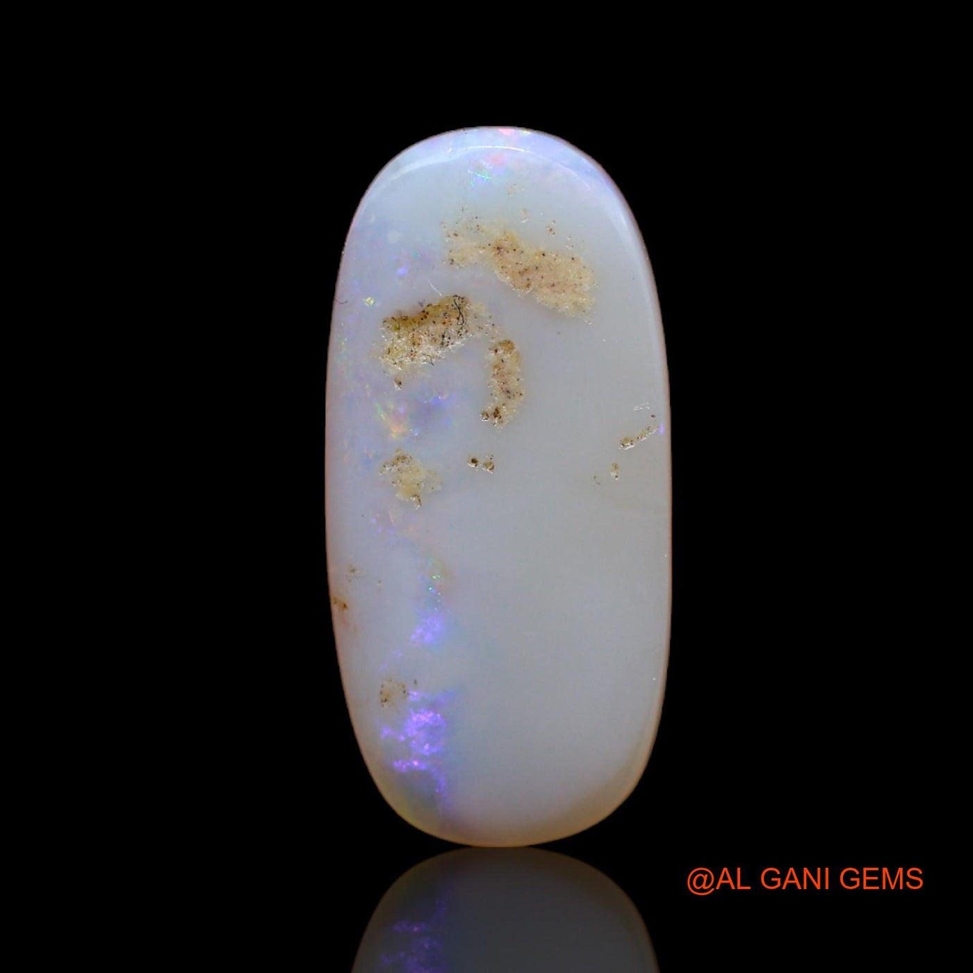 3.65 Cts Natural Australian Fire Opal Loose Gemstone Oval Cabochon 19x9x2 mm AB-703
