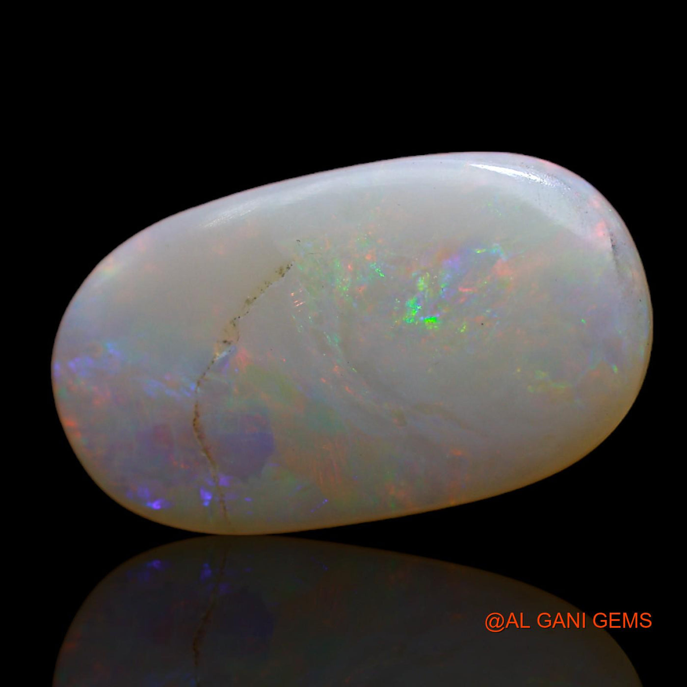 4.70 Cts Natural Australian Fire Opal Loose Gemstone Oval Cabochon 18x10x3 mm AB-704