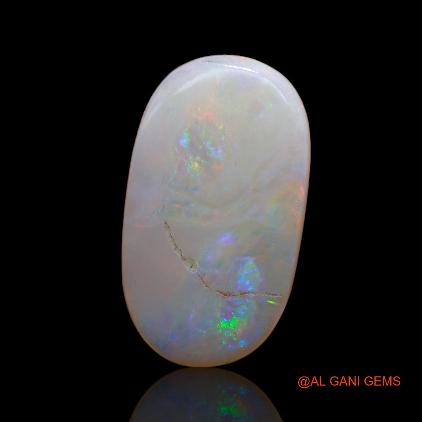 4.70 Cts Natural Australian Fire Opal Loose Gemstone Oval Cabochon 18x10x3 mm AB-704
