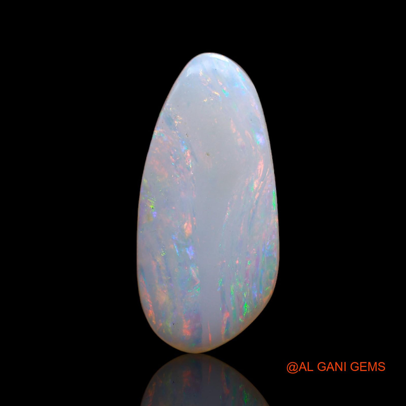 3.60 Cts Natural Australian Fire Opal Loose Gemstone Fancy Cabochon 20x9x2 mm AB-705