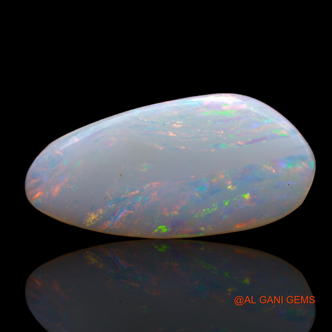 3.60 Cts Natural Australian Fire Opal Loose Gemstone Fancy Cabochon 20x9x2 mm AB-705