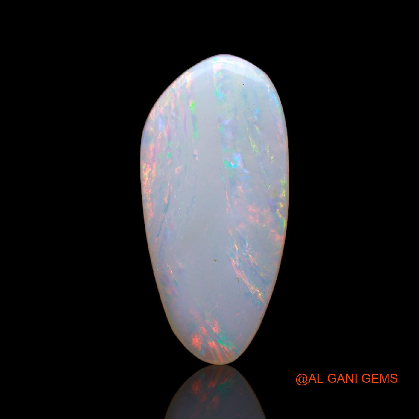 3.60 Cts Natural Australian Fire Opal Loose Gemstone Fancy Cabochon 20x9x2 mm AB-705