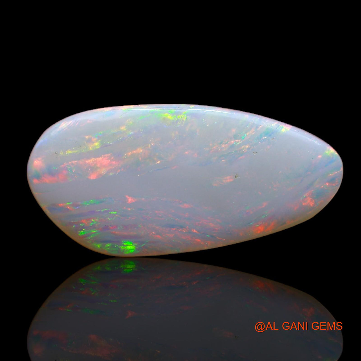 3.60 Cts Natural Australian Fire Opal Loose Gemstone Fancy Cabochon 20x9x2 mm AB-705