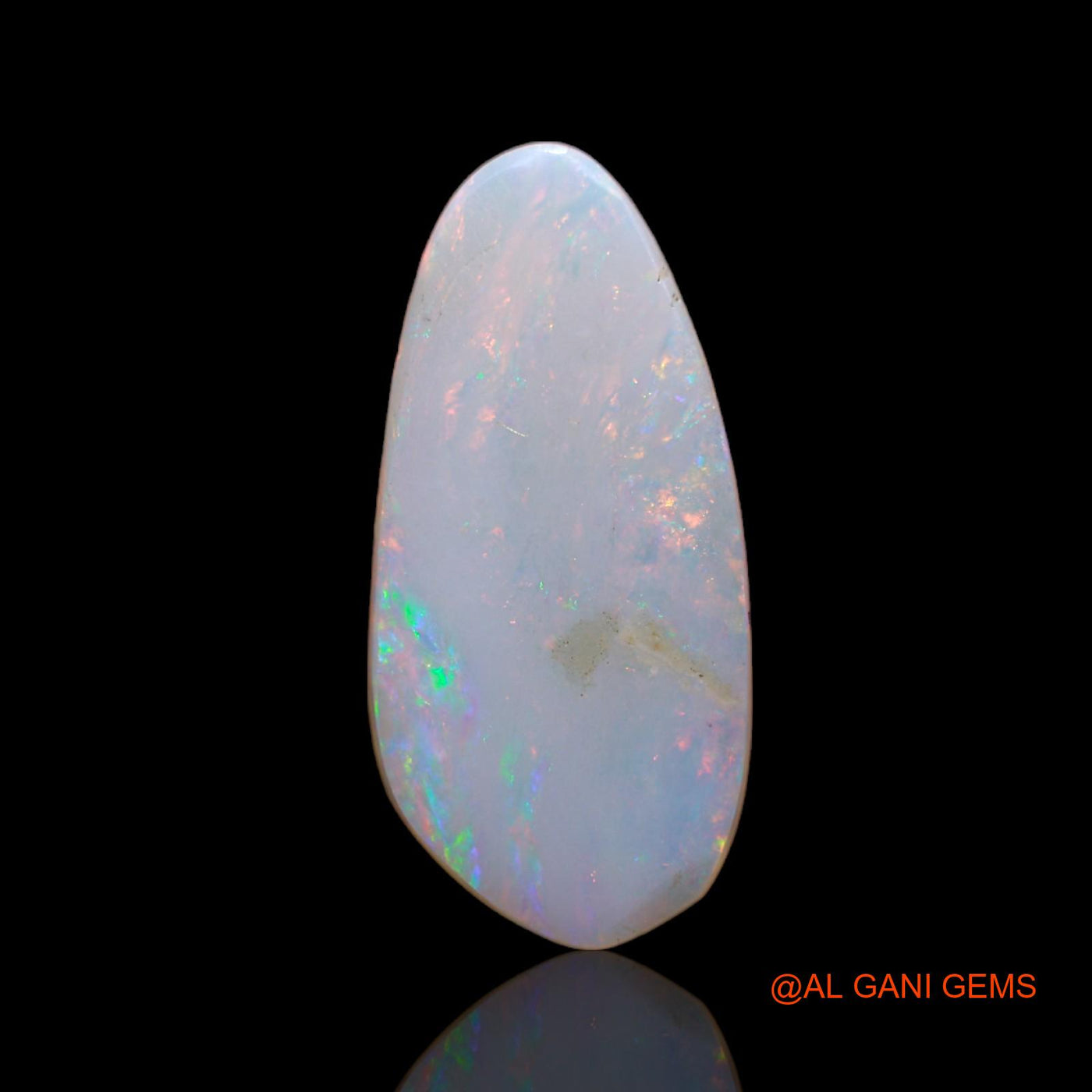3.60 Cts Natural Australian Fire Opal Loose Gemstone Fancy Cabochon 20x9x2 mm AB-705