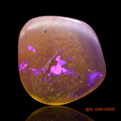 2.90 Cts Natural Australian Fire Opal Loose Gemstone Fancy Cabochon 16x14x2 mm AB-709