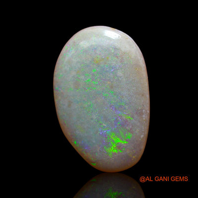 Natural Untreated Fire Opal Loose Gemstone Fancy Cabochon From Australia 4.05 Cts 18x12x1 mm AB-70