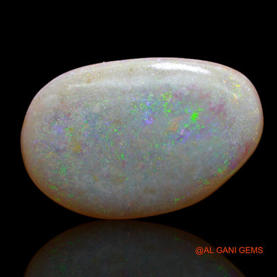 Natural Untreated Fire Opal Loose Gemstone Fancy Cabochon From Australia 4.05 Cts 18x12x1 mm AB-70