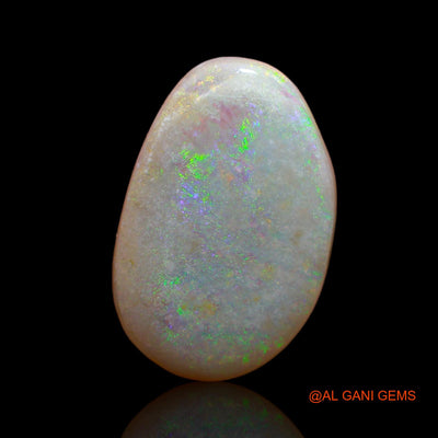 Natural Untreated Fire Opal Loose Gemstone Fancy Cabochon From Australia 4.05 Cts 18x12x1 mm AB-70
