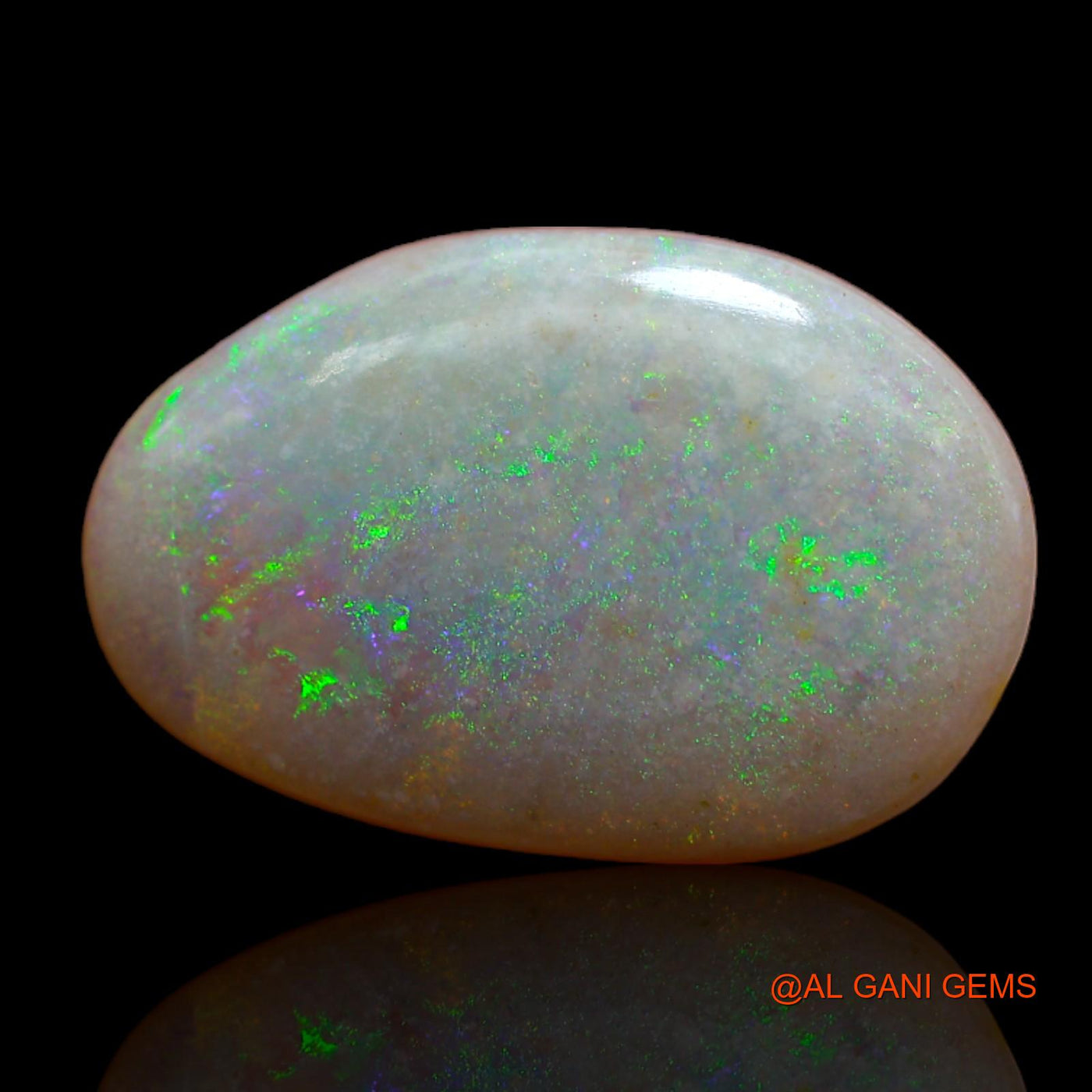 Natural Untreated Fire Opal Loose Gemstone Fancy Cabochon From Australia 4.05 Cts 18x12x1 mm AB-70