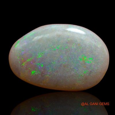Natural Untreated Fire Opal Loose Gemstone Fancy Cabochon From Australia 4.05 Cts 18x12x1 mm AB-70