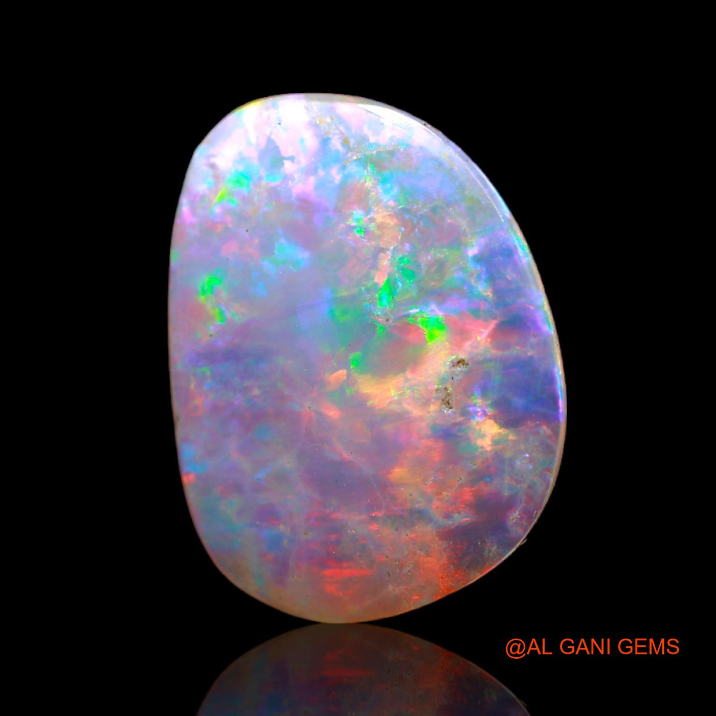 2.70 Cts Natural Australian Fire Opal Loose Gemstone Fancy Cabochon 16x12x1 mm AB-710