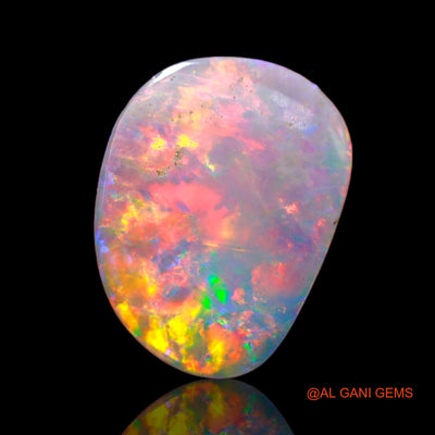 2.70 Cts Natural Australian Fire Opal Loose Gemstone Fancy Cabochon 16x12x1 mm AB-710