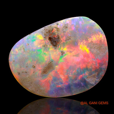 2.70 Cts Natural Australian Fire Opal Loose Gemstone Fancy Cabochon 16x12x1 mm AB-710