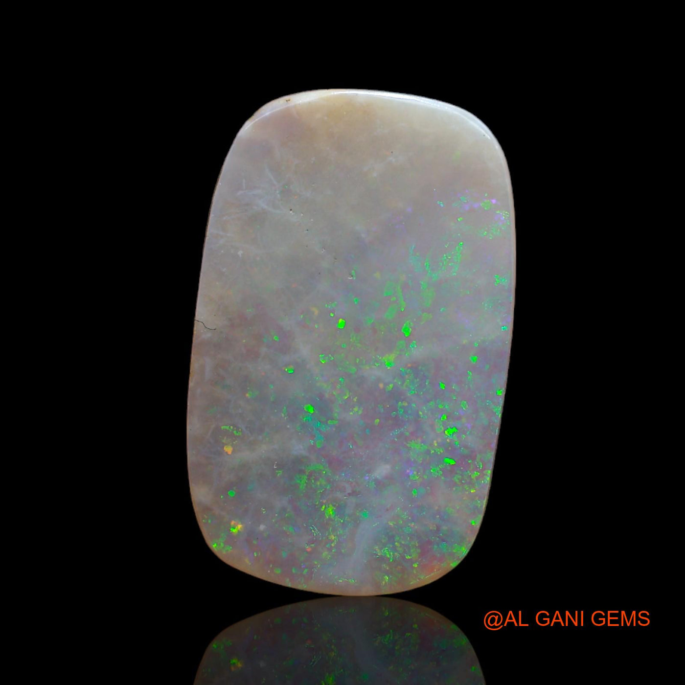 3.45 Cts Natural Australian Fire Opal Loose Gemstone Fancy Cabochon 17x11x2 mm AB-711