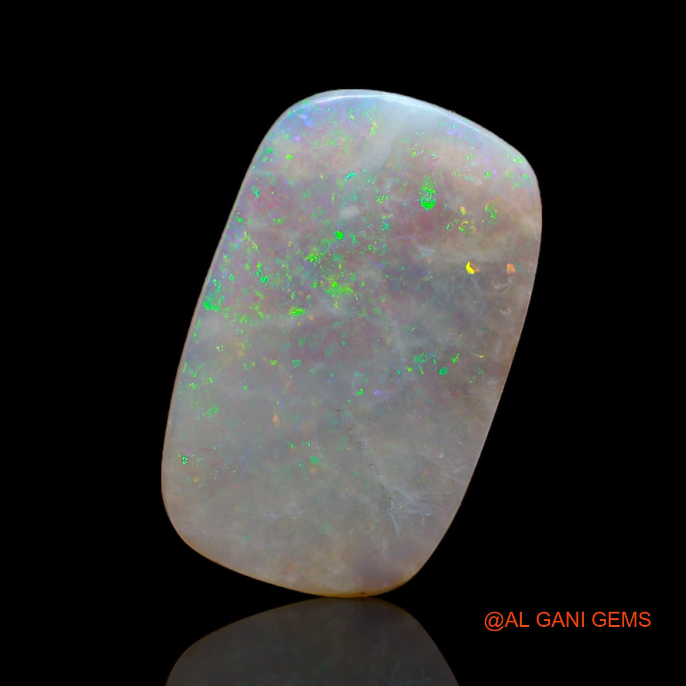 3.45 Cts Natural Australian Fire Opal Loose Gemstone Fancy Cabochon 17x11x2 mm AB-711