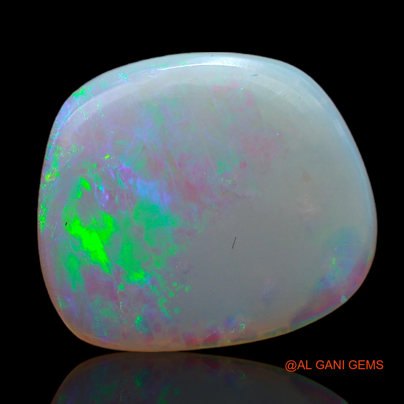 5.30 Cts Unheated Australian Fire Opal Loose Gemstone Fancy Cabochon Natural 15x13x3 mm AB-712