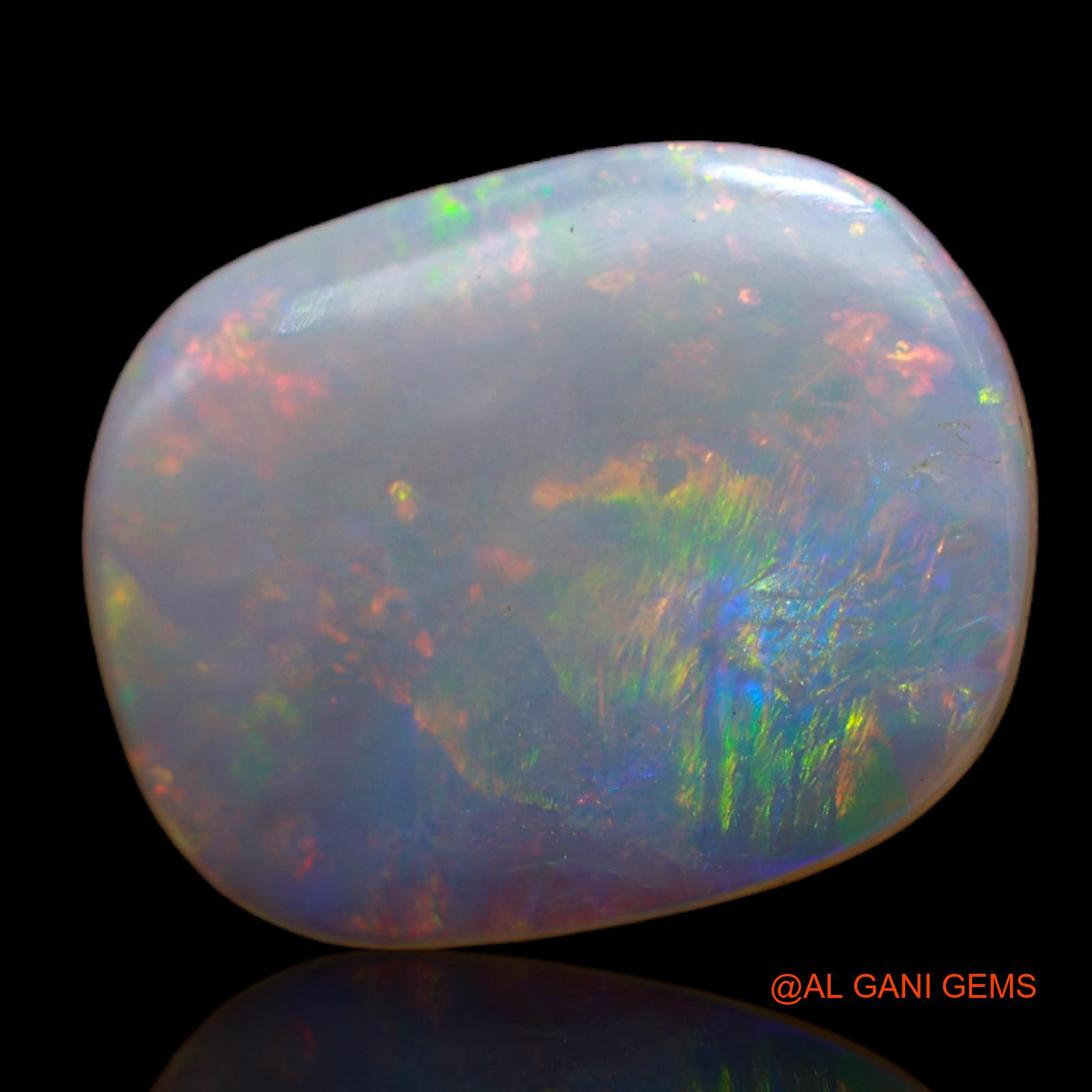 4.30 Cts Natural Australian Fire Opal Loose Gemstone Oval Cabochon 16x12x3 mm AB-717