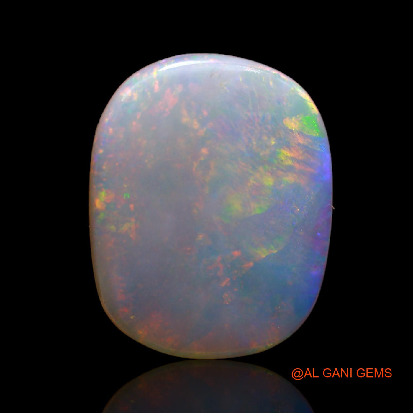4.30 Cts Natural Australian Fire Opal Loose Gemstone Oval Cabochon 16x12x3 mm AB-717