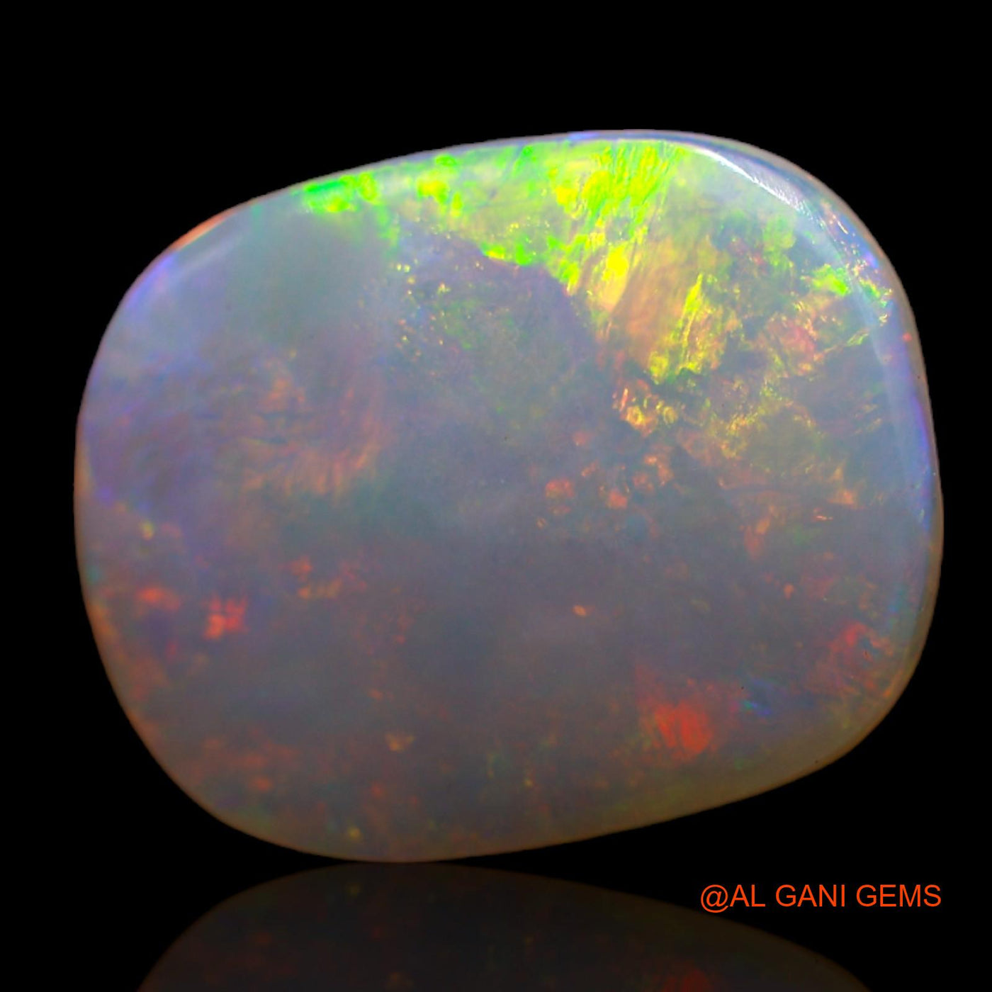 4.30 Cts Natural Australian Fire Opal Loose Gemstone Oval Cabochon 16x12x3 mm AB-717