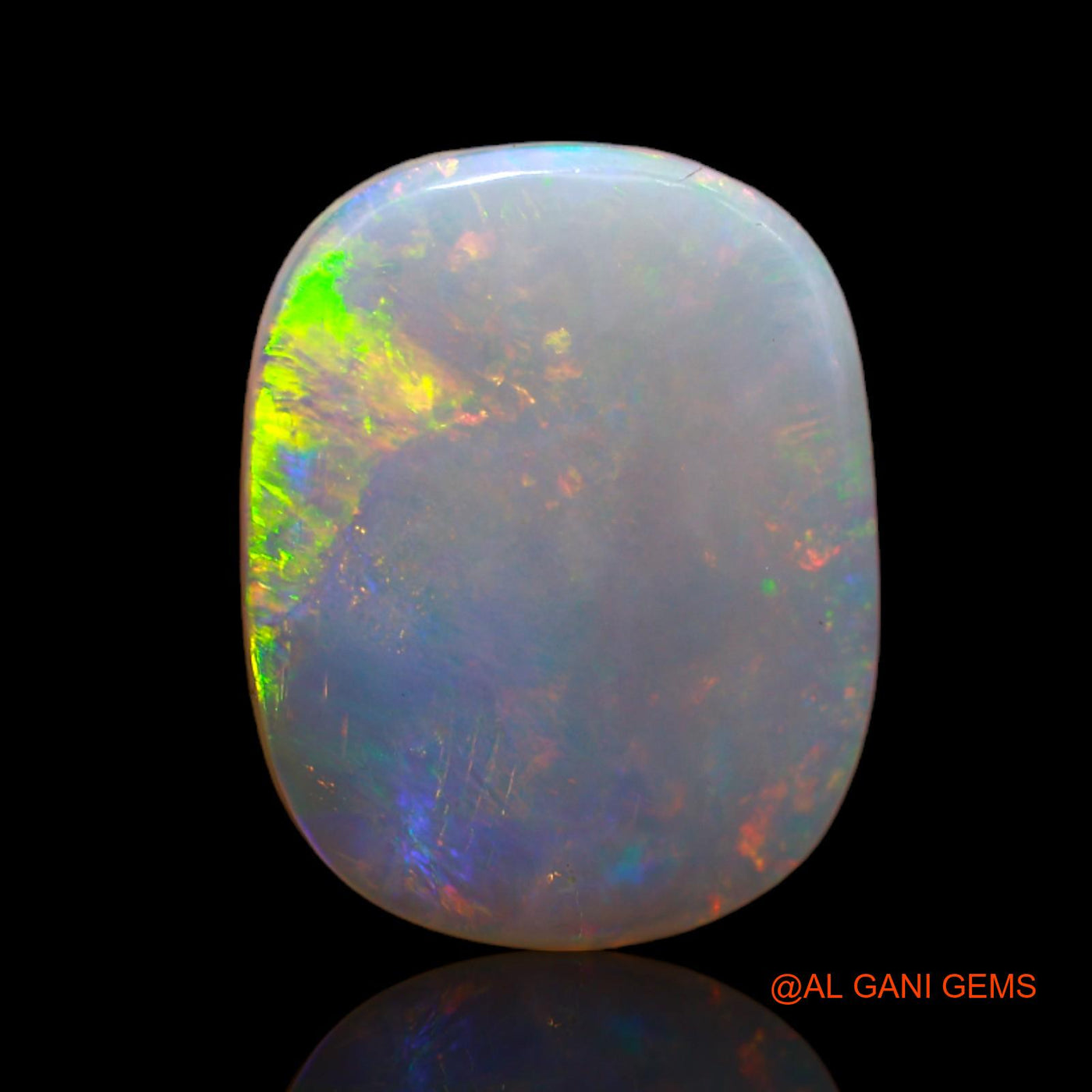 4.30 Cts Natural Australian Fire Opal Loose Gemstone Oval Cabochon 16x12x3 mm AB-717