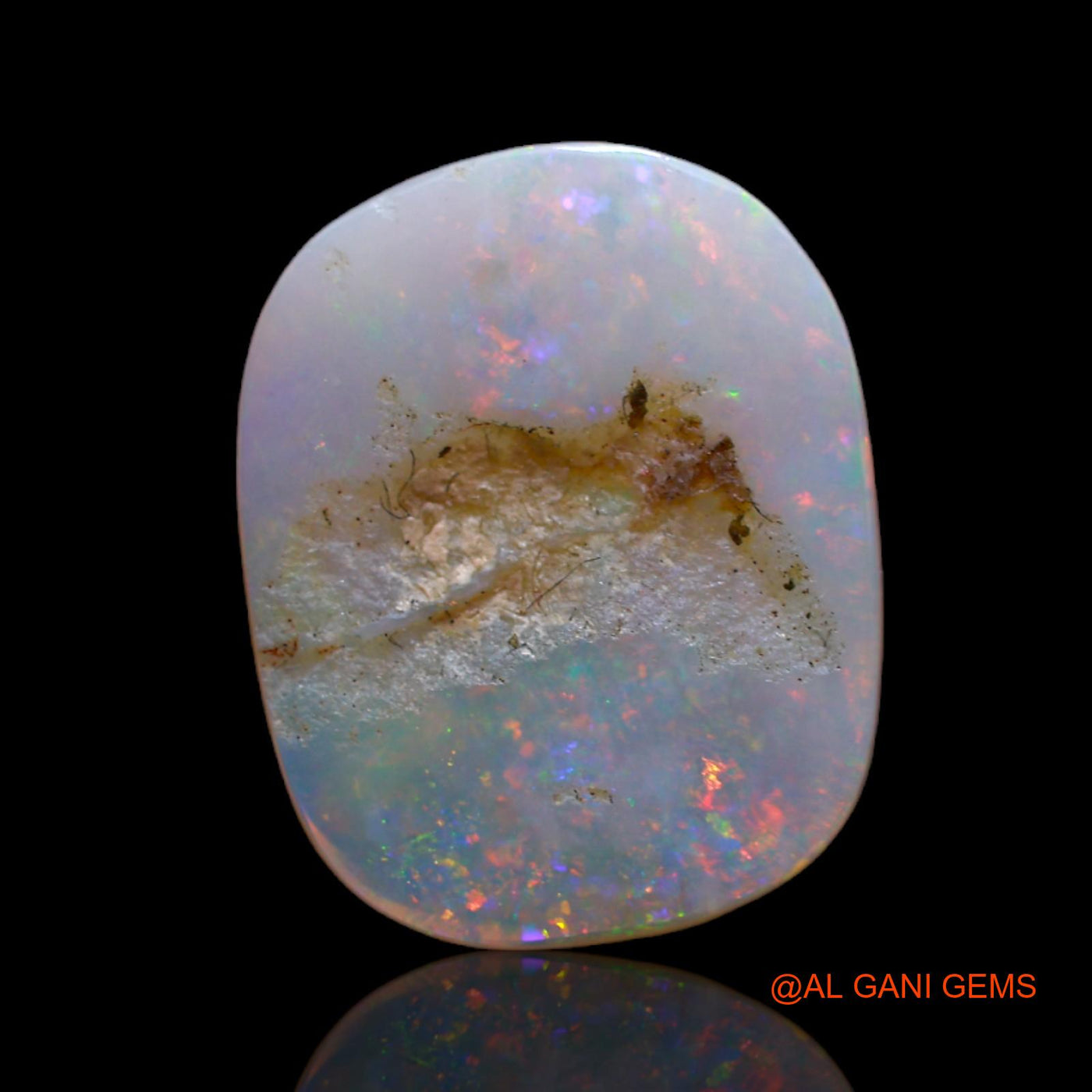 4.30 Cts Natural Australian Fire Opal Loose Gemstone Oval Cabochon 16x12x3 mm AB-717
