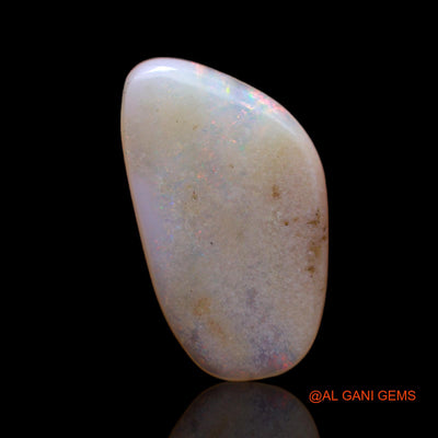 3.15 Cts Natural Australian Fire Opal Loose Gemstone Fancy Cabochon 18x10x2 mm AB-721