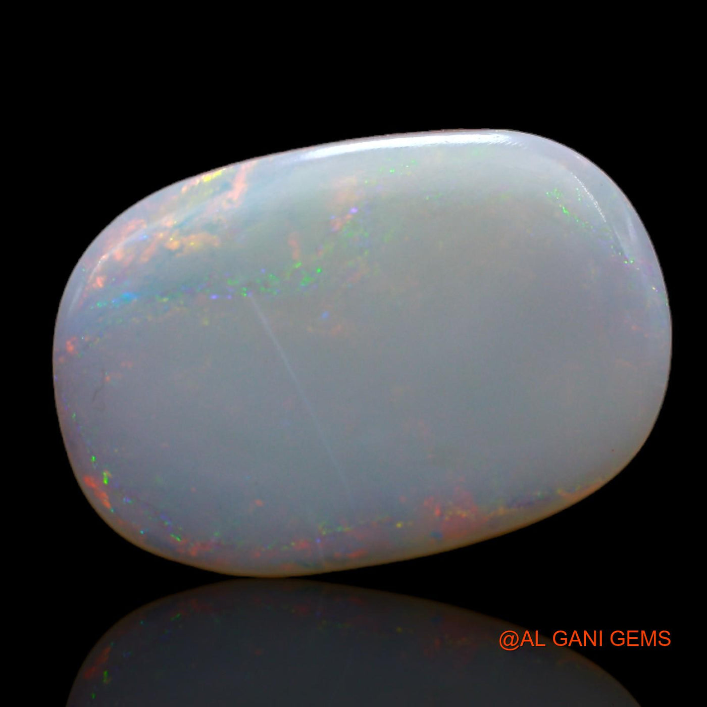 3.60 Cts Natural Australian Fire Opal Loose Gemstone Oval Cabochon 16x11x2 mm AB-722