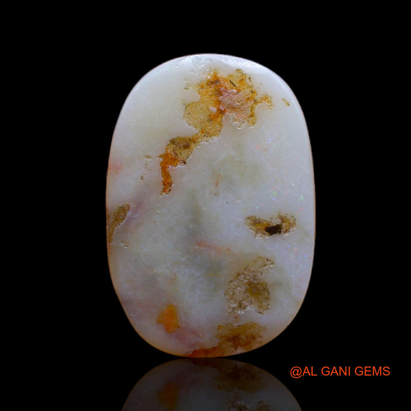 3.60 Cts Natural Australian Fire Opal Loose Gemstone Oval Cabochon 16x11x2 mm AB-722