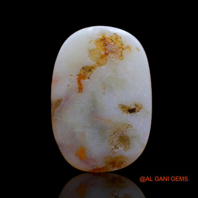 3.60 Cts Natural Australian Fire Opal Loose Gemstone Oval Cabochon 16x11x2 mm AB-722