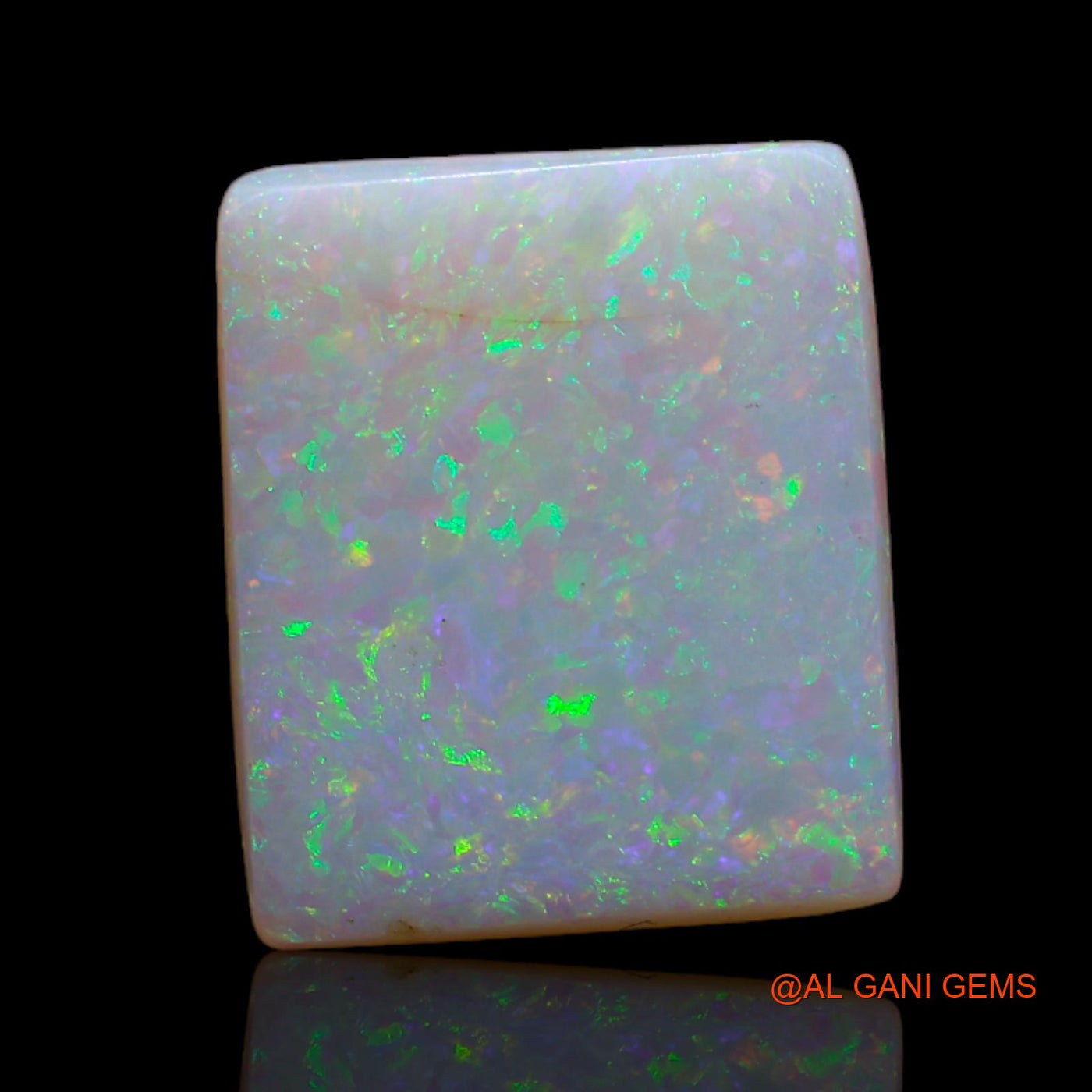 2.90 Cts Natural Australian Fire Opal Loose Gemstone Square Cabochon 13x11x2 mm AB-724