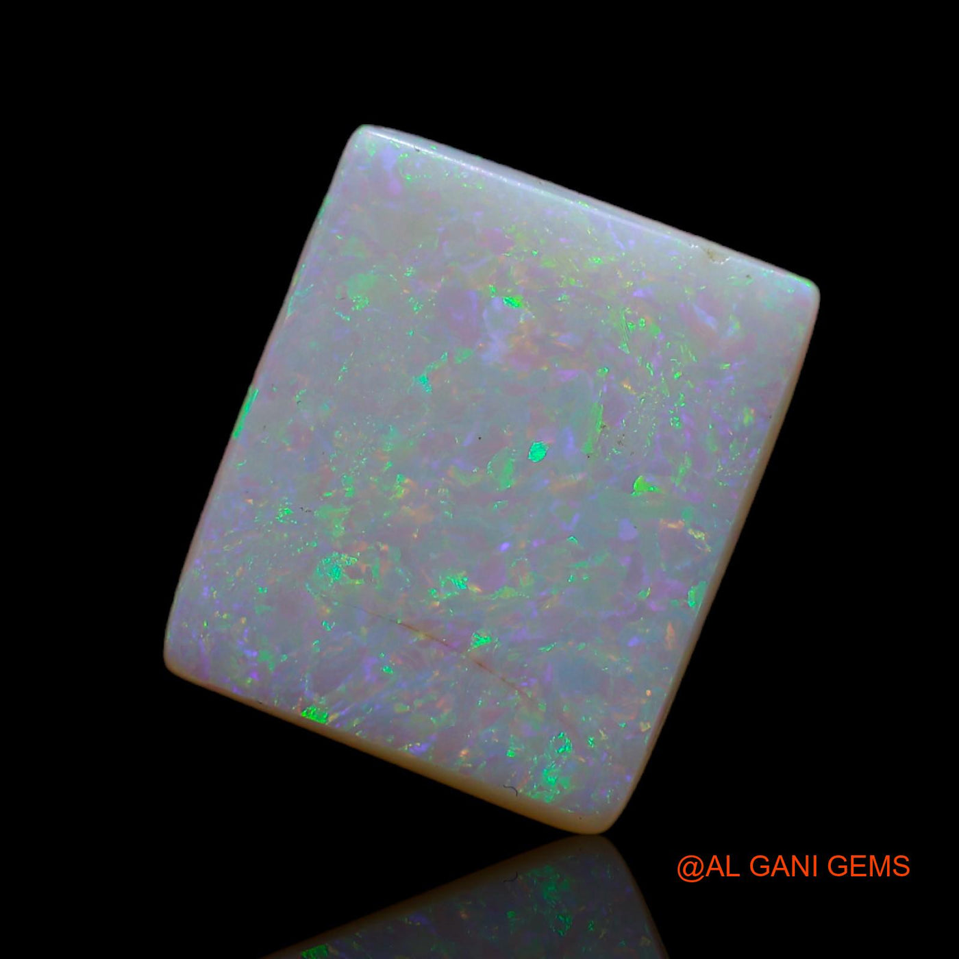 2.90 Cts Natural Australian Fire Opal Loose Gemstone Square Cabochon 13x11x2 mm AB-724