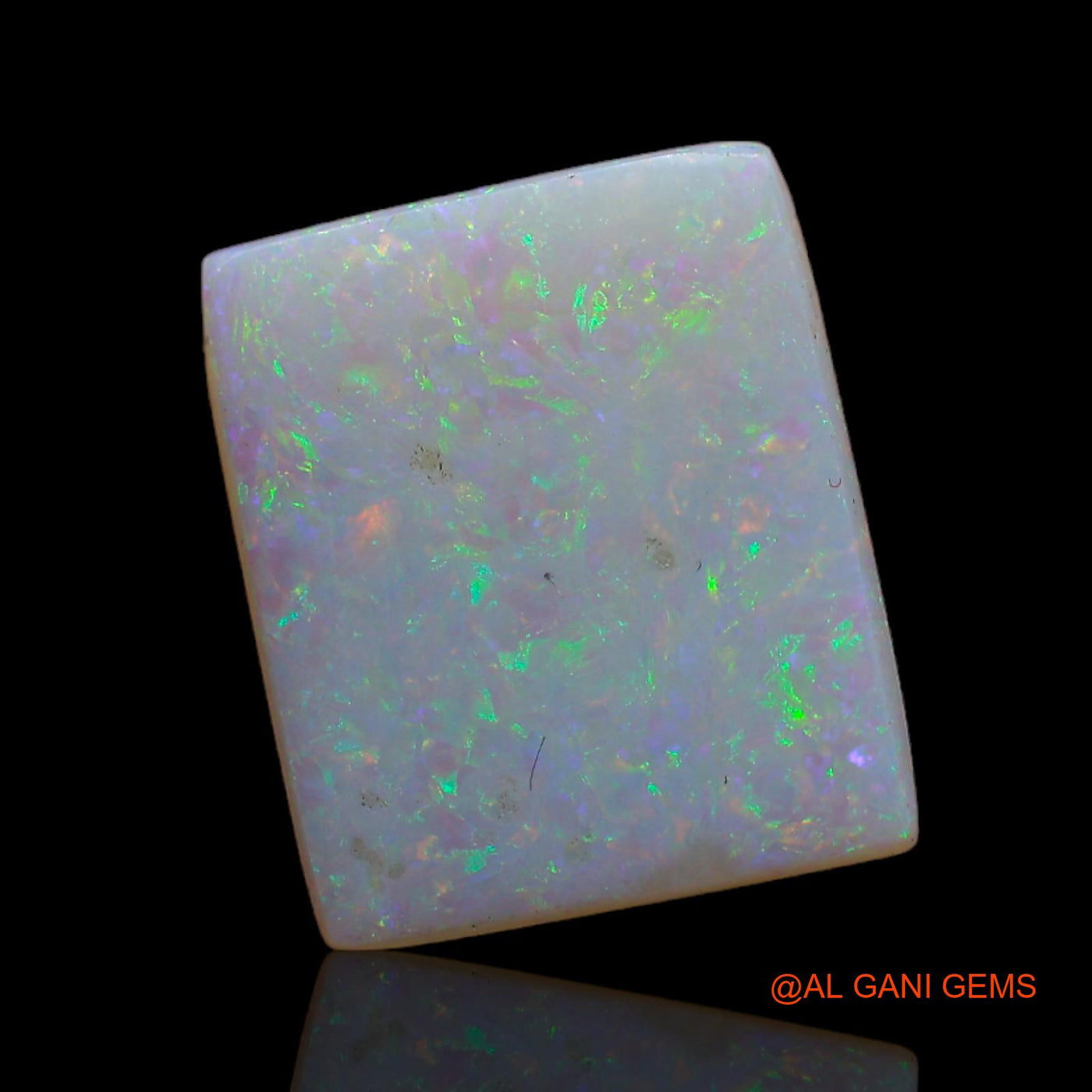 2.90 Cts Natural Australian Fire Opal Loose Gemstone Square Cabochon 13x11x2 mm AB-724