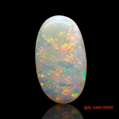 3.55 Cts Natural Australian Fire Opal Loose Gemstone Oval Cabochon 16x9x3 mm AB-726