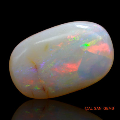 Natural Untreated Fire Opal Loose Gemstone Oval Cabochon From Australia 4.65 Cts 16x10x4 mm AB-727