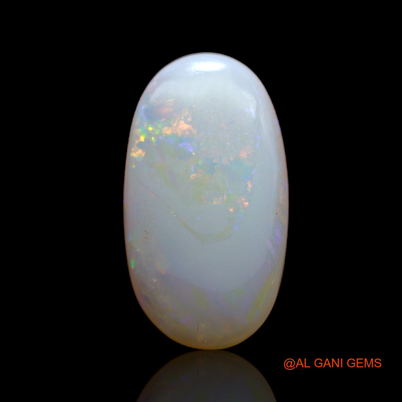 3.40 Cts Natural Australian Fire Opal Loose Gemstone Oval Cabochon 17x9x2 mm AB-728