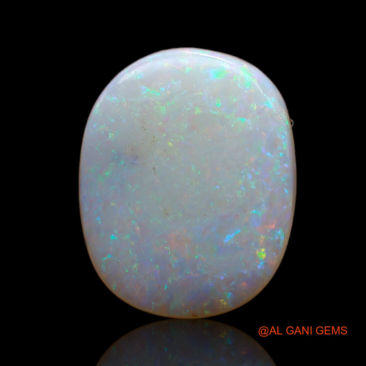 Natural Fire Opal Gemstone 3.40 Cts Loose Oval Cabochon From Australia 14x11x2 mm AB-730