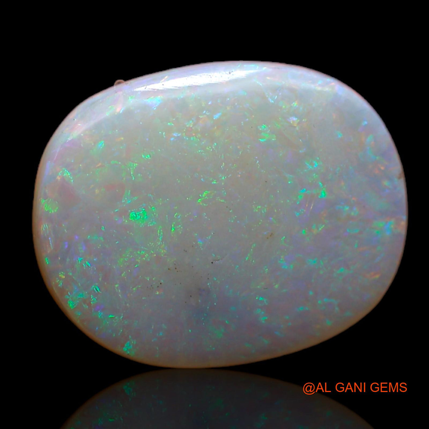 Natural Fire Opal Gemstone 3.40 Cts Loose Oval Cabochon From Australia 14x11x2 mm AB-730