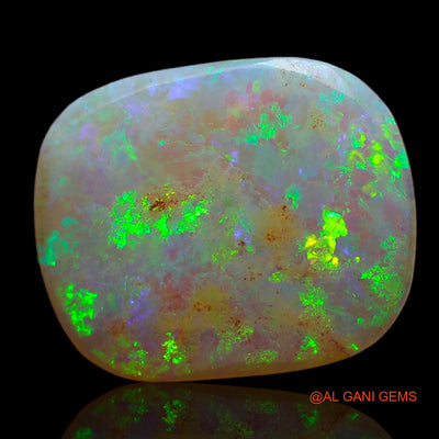 Natural Untreated Fire Opal Loose Gemstone Fancy Cabochon From Australia 3.35 Cts 14x12x2 mm AB-732