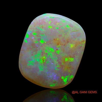 Natural Untreated Fire Opal Loose Gemstone Fancy Cabochon From Australia 3.35 Cts 14x12x2 mm AB-732