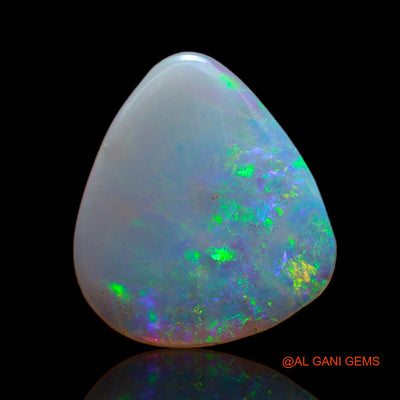 3.10 Cts Natural Australian Fire Opal Loose Gemstone Fancy Cabochon 15x13x2 mm AB-734