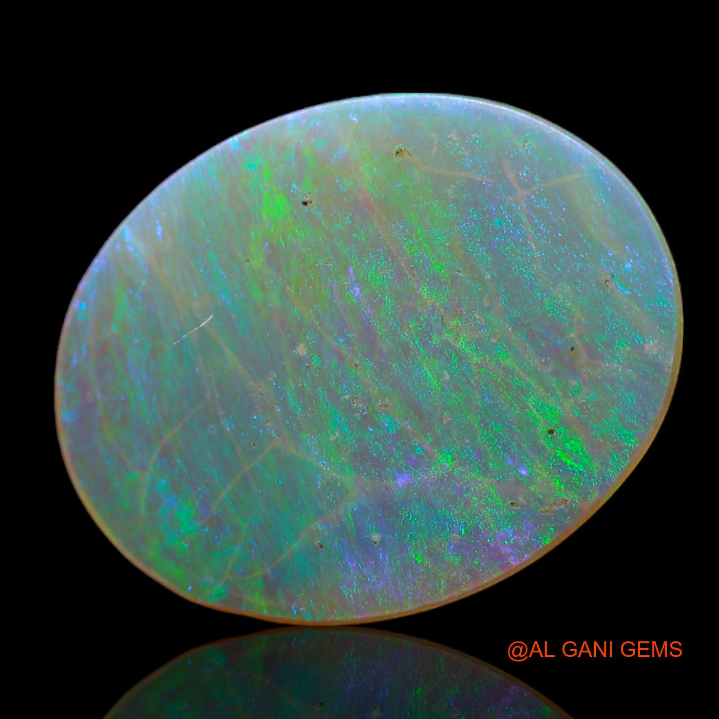 2.60 Cts Natural Australian Fire Opal Loose Gemstone Oval Cabochon 15x12x1 mm AB-736