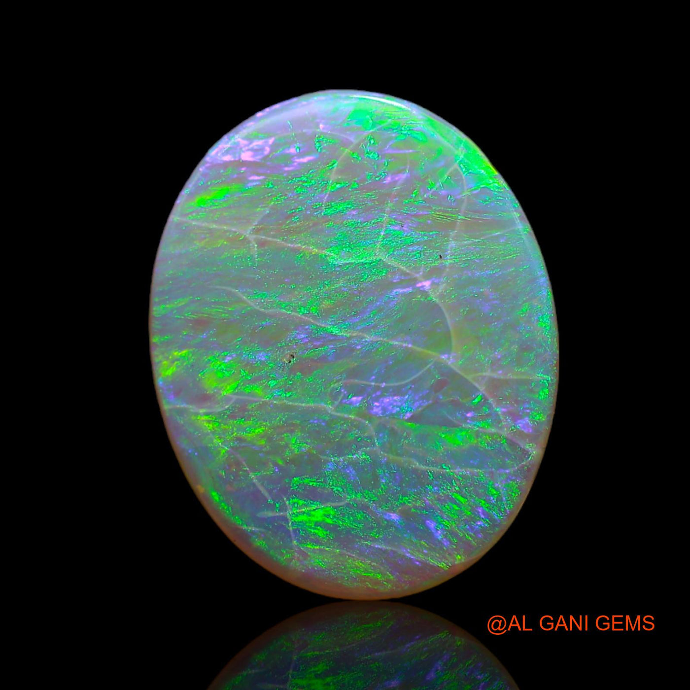 2.60 Cts Natural Australian Fire Opal Loose Gemstone Oval Cabochon 15x12x1 mm AB-736